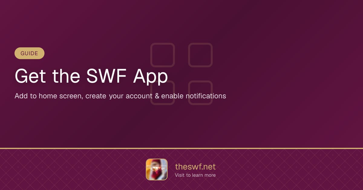 Get the App | Guide | SWF Hub | SWF